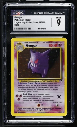 CGC 9 MINT Gengar 11/110 Legendary (Collection) Holo Pokemon Card