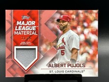 ALBERT PUJOLS 2022 Topps Update Major League Material Red #/25