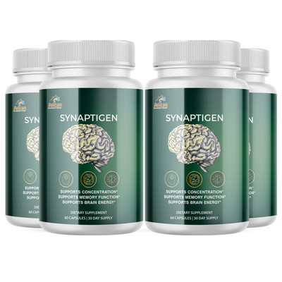 SYNAPTIGEN- Brain Support- 4 Bottles-240 Capsules
