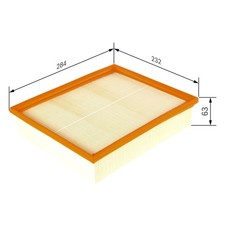 Bosch Engine Air Filter fits Seat Ibiza 2015-2016 1.8 6C0129620 F026400555