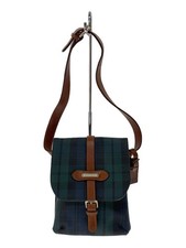 Ralph Lauren Shoulder Bag Green Leather Used Japan