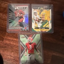 Panini & Leaf Russell Wilson, Trey Lance, Tyson Campbell NFL Rookie 3 Card Lot