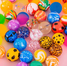10pcs Bouncy Ball Toys Kids Party Favor Rubber Bounce Balls
