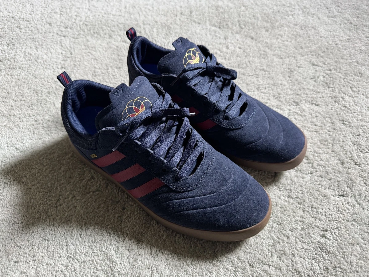 adidas gazelle silver green womens Adidas Skateboarding Busenitz Vulc II Skate Shoes | Navy Blue & White main image 1