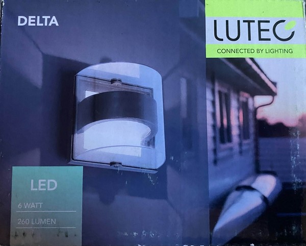 Lutec Delta Eco-Light Led AußEnleuchte Wandlampe Anthrazit Up&Down IP44 6W Warmw-image