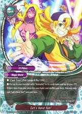 Buddyfight TCG card S-BT01A-UB03/0016EN R Let's Have Fun! Buddy Lineage