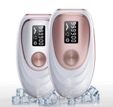 IPL Laser Hair Removal Device - Painless & Effective for Women & Men, Rose Gold