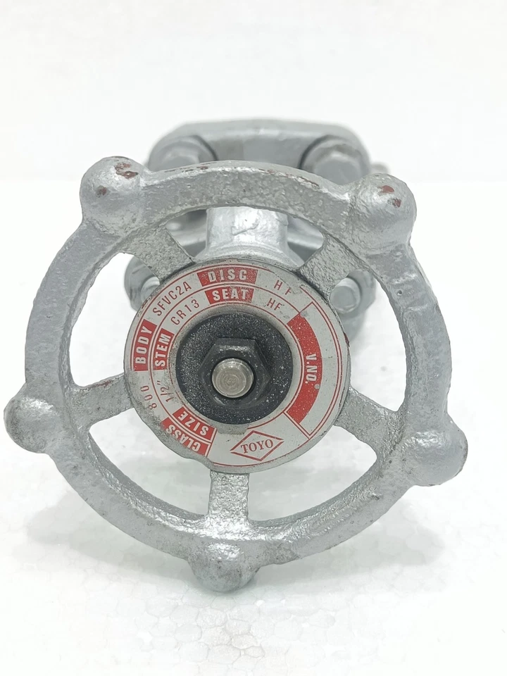 TOYO 1/2" 800 CLASS FORGED STEEL GATE VALVE SFUC2A CR13 STEM HF DISC SEAT /FEDEX - Image 2 of 4