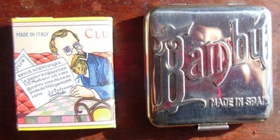 rolling tobacco spar 2 PCS- PACK MODIANO CLUB SQUARE ROLLING PAPERS & BAMBU METAL CASE LE  PROFESSOR