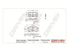 Plaquette de frein Mitsubishi PAJERO