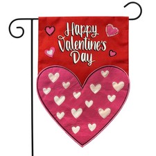 Briarwood Lane Valentines Day Heart Burlap Garden Flag