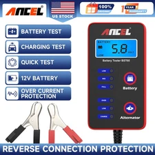 ANCEL BST60 Digital Car Battery Tester Alternator Charging Cigarette Adapter 12V