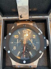 Hublot Big Bang Orologio da Parete WALL0040G Nero Oro Espositore Boutique 40 cm