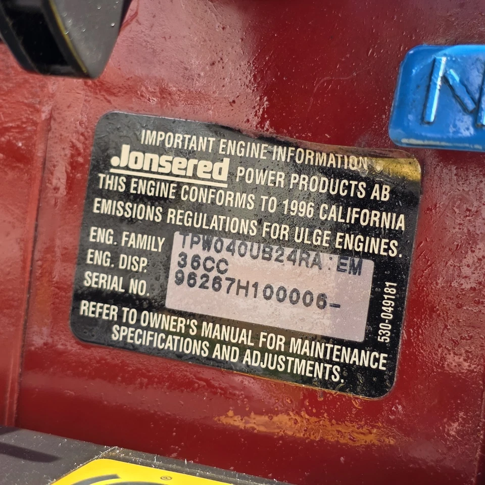 Motosierra turbo Johnsered 2036 probada ¡funcionamiento completo! Foto 4 de 4