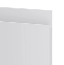 GoodHome Garcinia Integrated Gloss light grey Highline Cabinet door 597 x 715