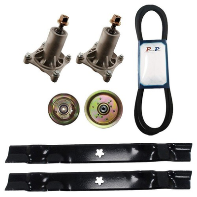 #ad DYS 4500 42quot; MOWER DECK REBUILD KIT SPINDLES BLADES BELT IDLERS FITS CRAFTSMAN $72.95