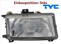 TYC 20-6154-05-2 Hauptscheinwerfer Links Scheinwerfer Frontscheinwerfer FüR VW