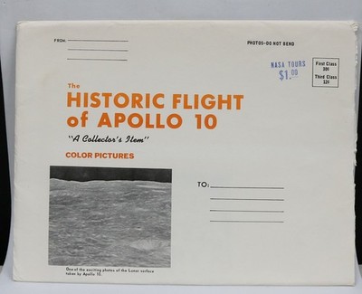 NASA Historic Flight Apollo 10 8 Picture Photo Set Original Envelope