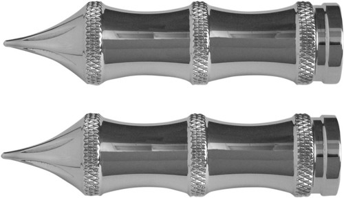 Accutronix Footpegs And Shift/Brake Pegs Chrome Tribal 4in. PT120-SLC - Picture 1 of 1
