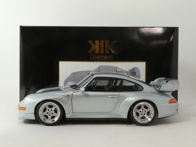 KK-Scale Porsche 911 (993) GT2 Silver 1996 1:12 Diecast Model
