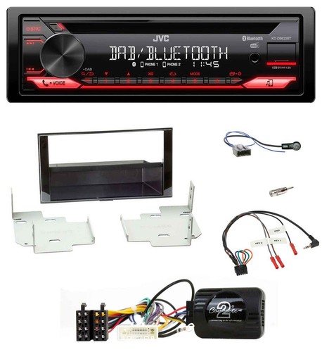 JVC CD DAB USB Bluetooth Lenkrad Autoradio für Nissan Micra 2013-2017 piano - Bild 1 von 10