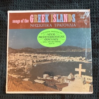 Capitol Records Songs of the Greek Islands Vinyl LP T-10219 Greece 12'' VG+