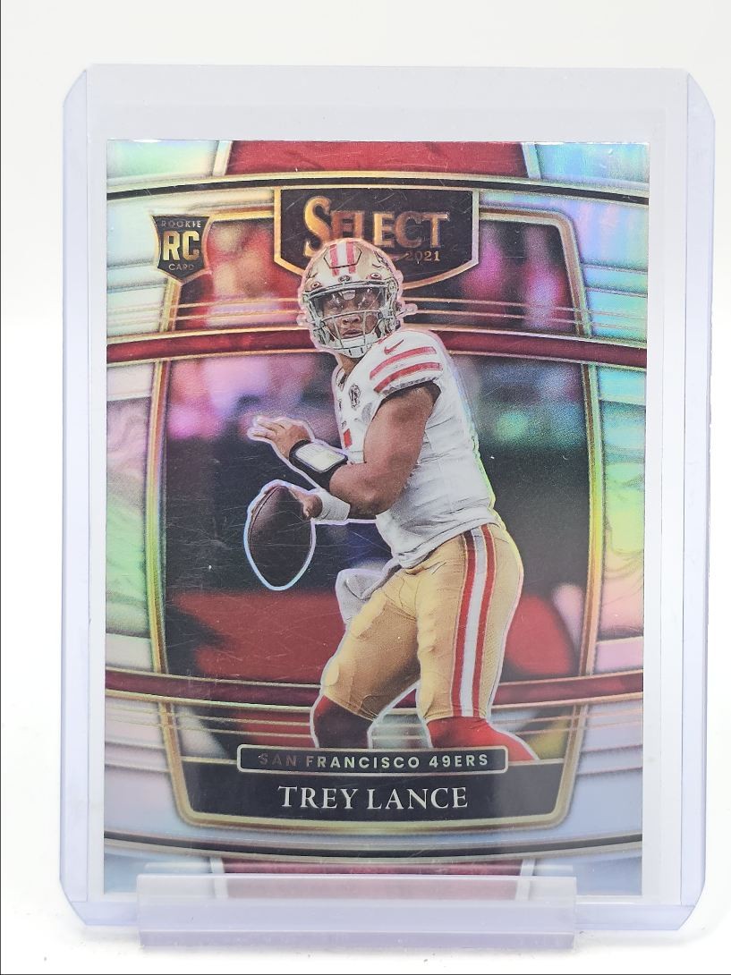 TREY LANCE 2021 SELECT CONCOURSE ROOKIE SILVER PRIZM 49ERS RC Q1605