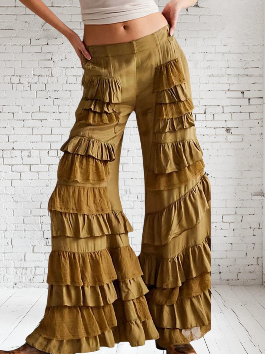 Ruffle Pants in Women's Trousers for sale | eBay UK