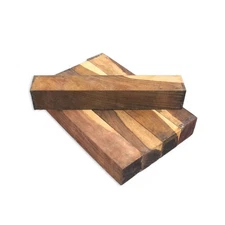 Cocobolo Wood Turning Blank, Multi-Toned, 2" x 2" x 12", Pack of 5, Legacy