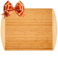 Umiboo Dual-Colored Bamboo Cutting Board XXL 36 x 24 inches