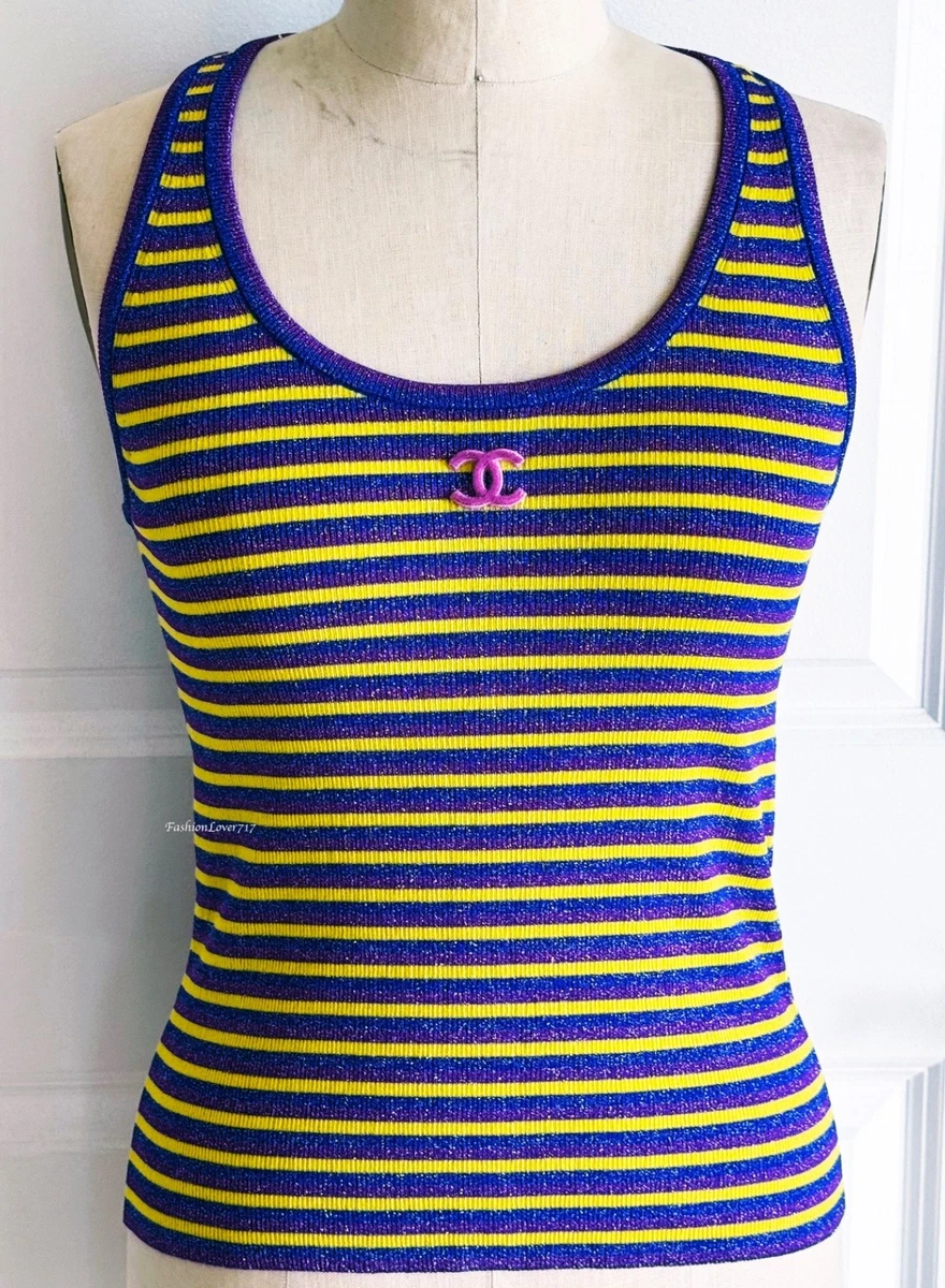 CHANEL Striped Tank Tops for Women for sale | eBay