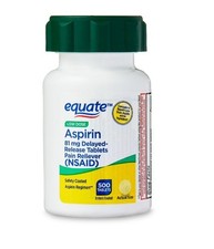 Equate Low Dose Aspirin Pain Relief Safety Coated Tablets 81 mg 500 Count