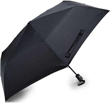 Compact Auto Open/Close Umbrella, Black, One Size