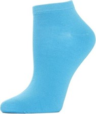 MeMoi Women' Rayon Blend Solid Knit Low-Cut Socks Aquarius One Size