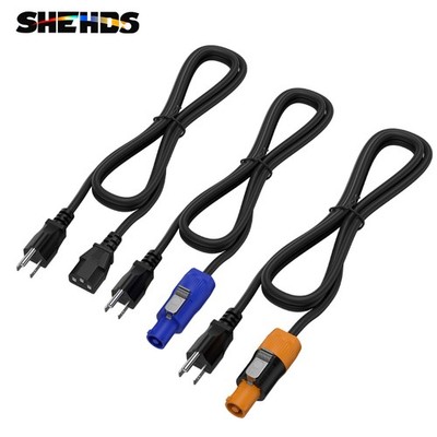 SHEHDS 1M/2M/3M/5M/10M Power Cord US Plug IEC C13 / Aviation Plug Power Cable