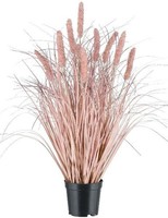 artplants Kunst Gras Lampenputzergras Plave Mit Rispen, Rosa, 60Cm