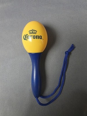 Corona Extra Yellow & Blue Maraca Shaker Party Favors & Bottle Opener