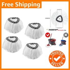4-Pack Triangle Mop Replacement Heads for Vlieda EasyWring Mop ? Superior Clean