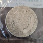 1914 Barber Half Dollar 50C Silver San Francisco Mint Circulated
