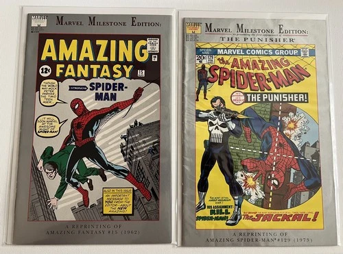 SPIDER-MAN — Marvel Milestone Edition, Amazing Fantasy 15 & 129 Reprints