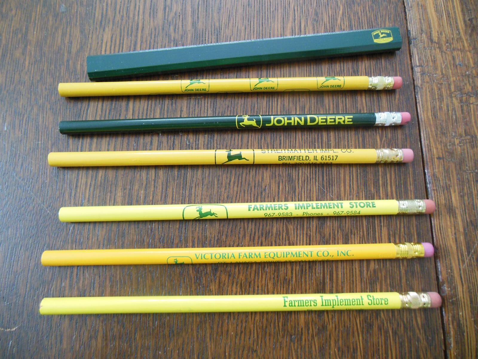 Lot of 7 Vintage John Deere Pencils eBay