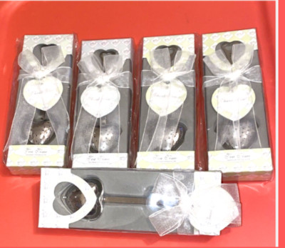 Lot of 5 Tea Diffusers Kate Aspen Heart Shaped