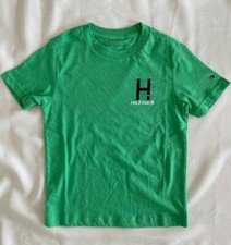 Tommy Hilfiger Boys Youth Graphic T Shirt Irish Green 100 Cotton Size 4 5 6 7