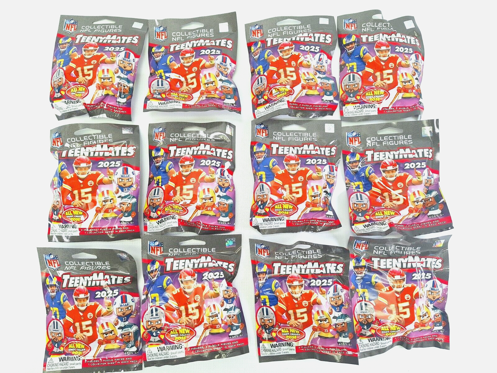 NEW! (Lot of 12 Packs) 2025 NFL Teenymates Figurines Series 13 Collectible