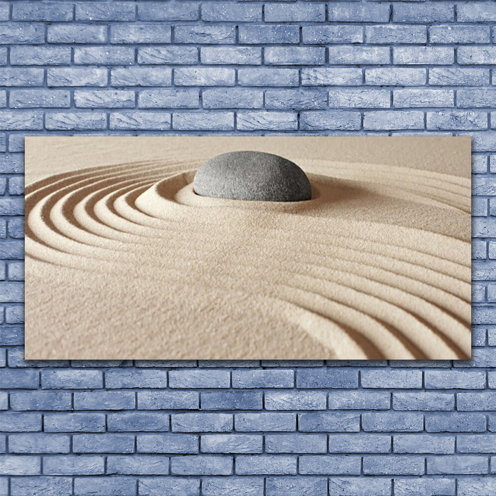 Art Sable Pierre Impression Plexiglas 140x70 Tableau de Galerie Luxe
