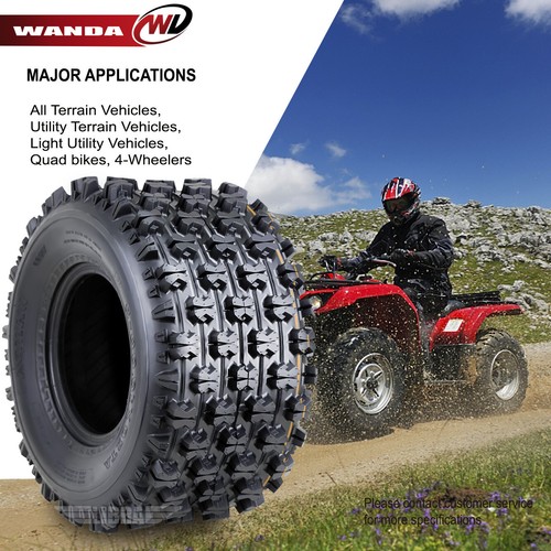2 WANDA 20x10-9 Polaris Ranger RZR170 Arctic Cat DVX400 rear GNCC Racing Tires - Picture 6 of 7