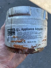 DURAVENT PELLETVENT PRO 4" Stove Appliance Adapter #4PVP-AD PELLET VENT PIPE 