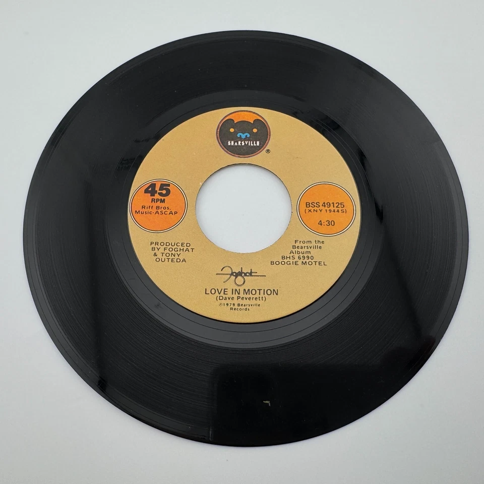 Foghat - Third Time Lucky 1979 45 RPM Record w/Picture Sleeve - Image 4 of 4