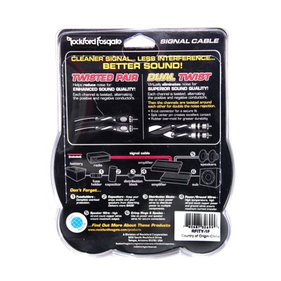 Rockford Fosgate Twisted Pair Y Adapter - 1 Female To 2 Male Audio Splitter - View #11