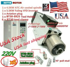 「US」4.5KW 220V BT30 ATC Air Cooled Spindl...
